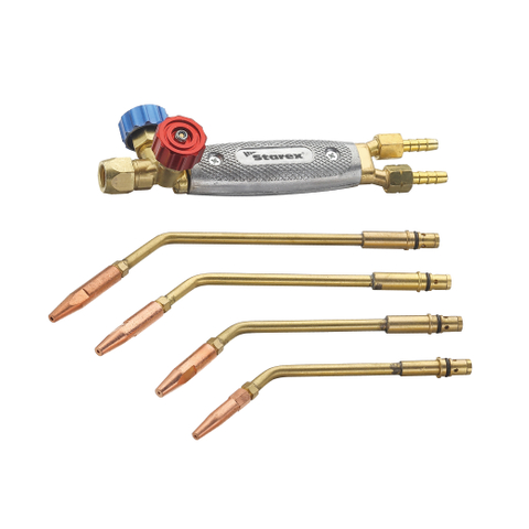 Torcia per saldatura a gas Donmet G4 completa di 4 punte