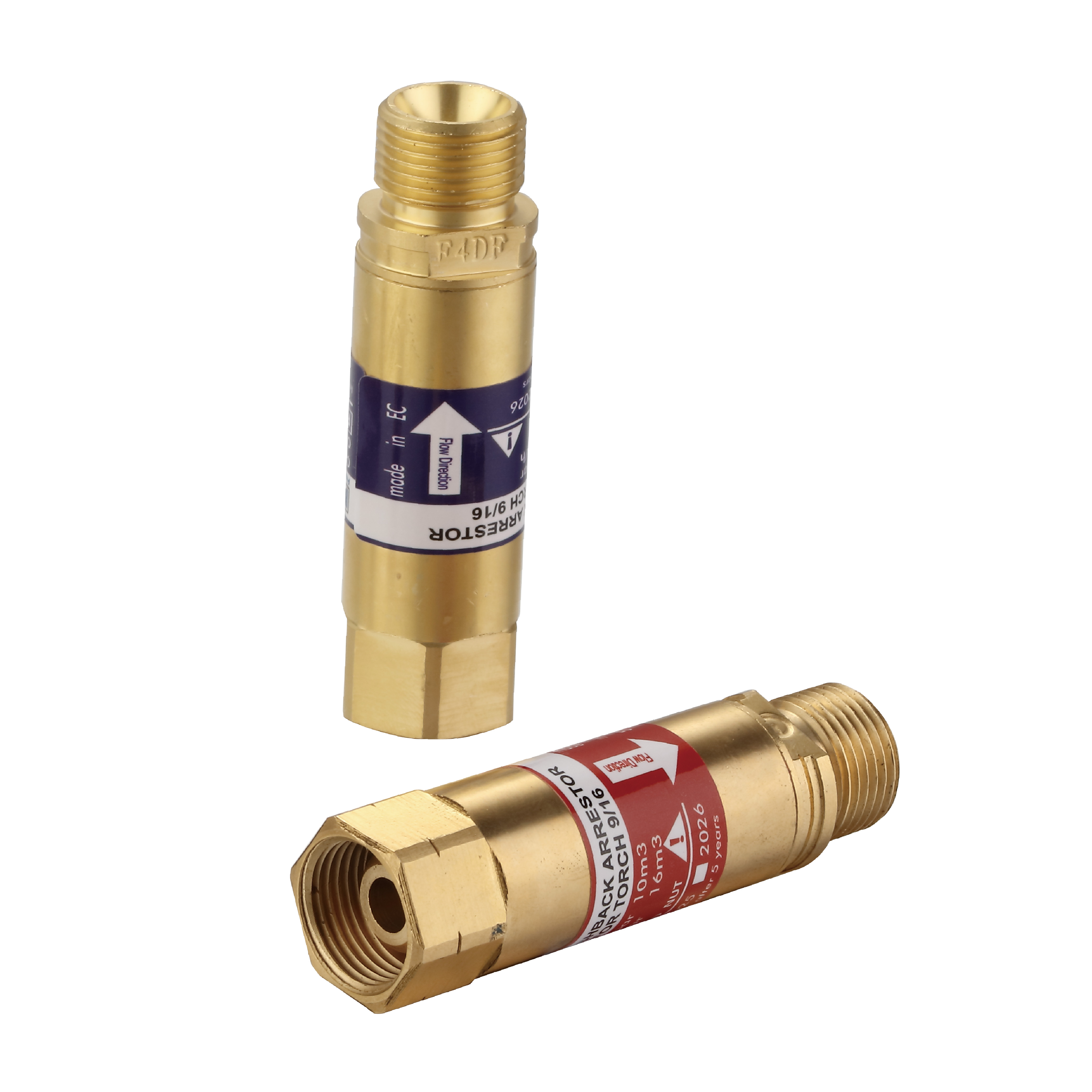 Torcia/regolatore serie 166 Dado solido per dispositivo di arresto del ritorno di fiamma