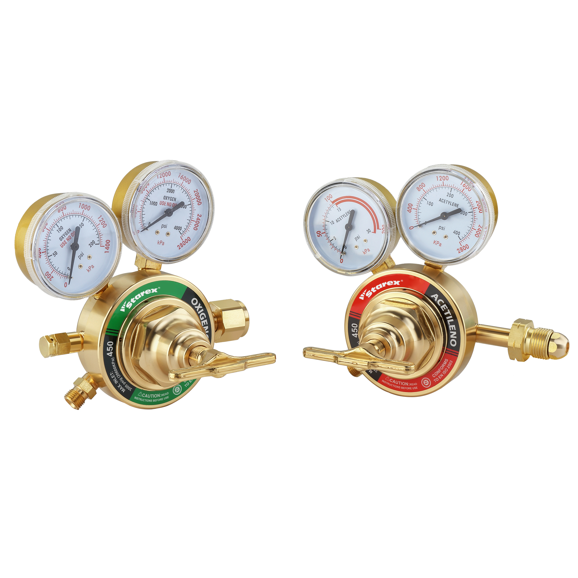 Regolatore di ossigeno e acetilene serie V*Star 450 per impieghi extra pesanti