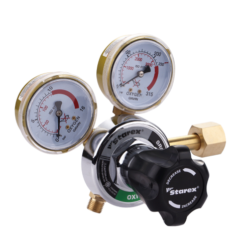 Regolatore serie Harris 25GX per uso medio, ossigeno, acetilene e argon
