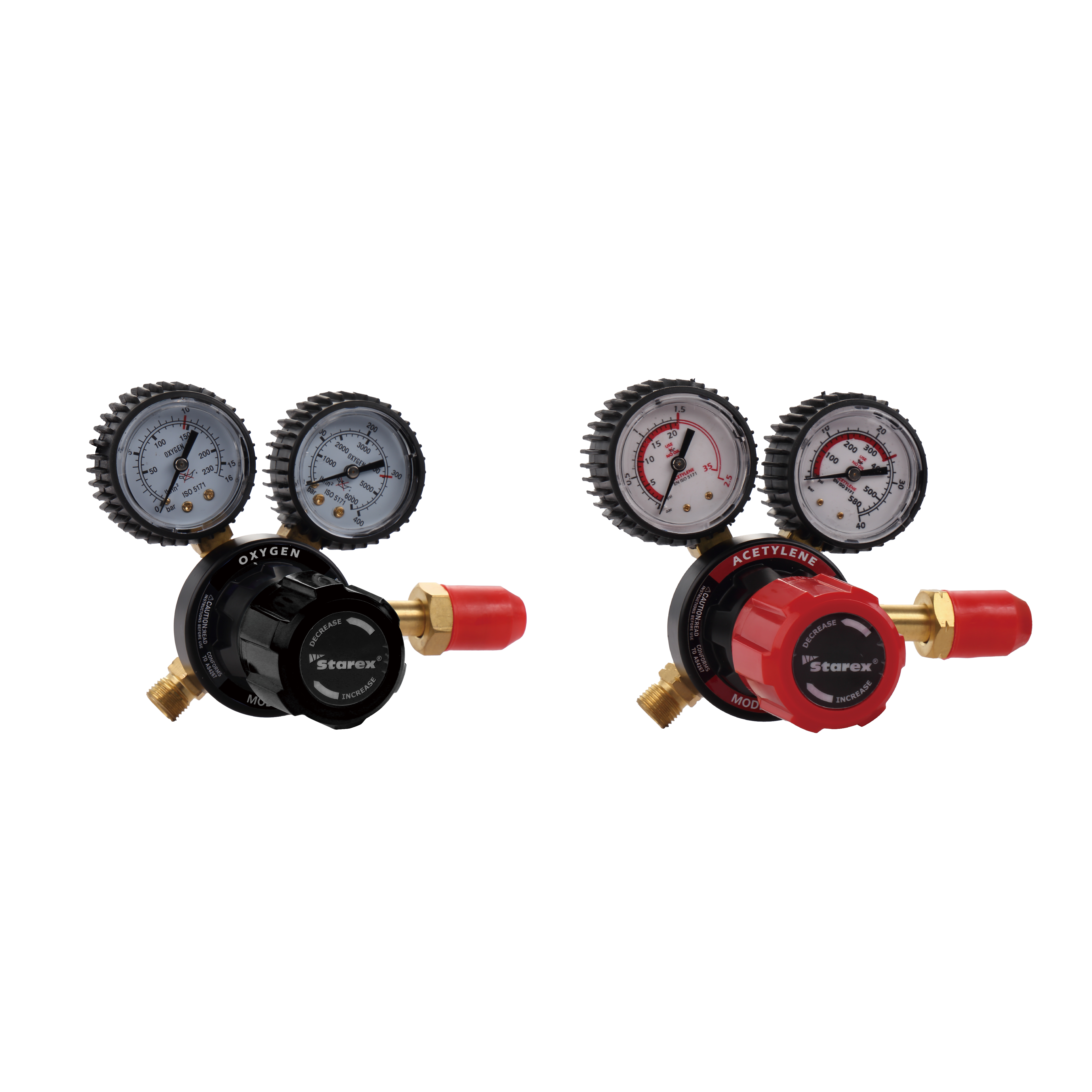 Kit gas OSSIGENO/ACETILENE di qualità premium CW*Star CGCW-23TB