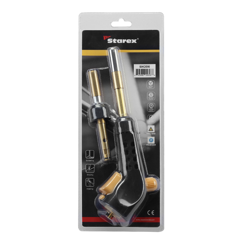 Torcia manuale con accensione automatica propano/gas mappato SH206
