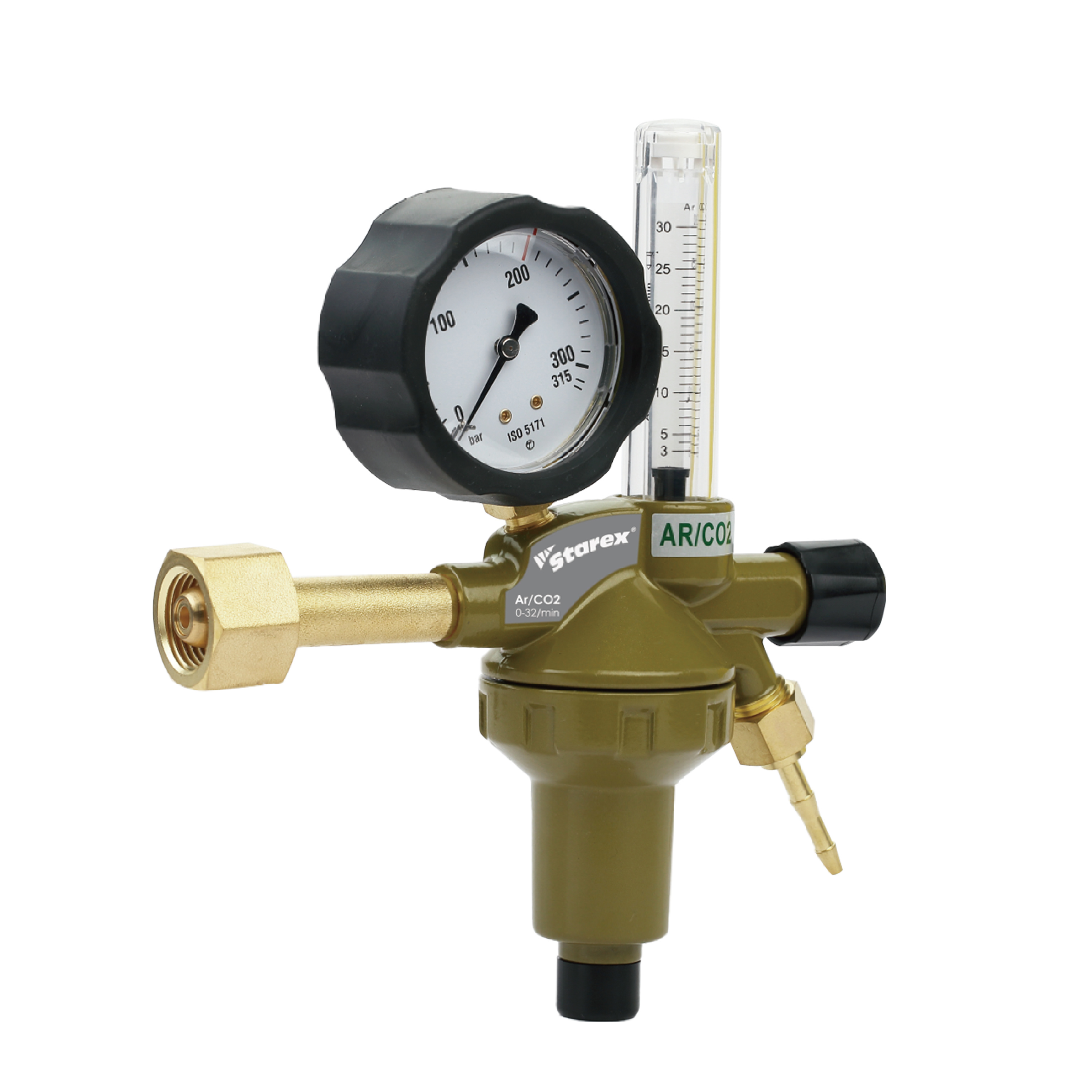 Regolatore DINCONTROL per servizio medio, ossigeno, acetilene e argon
