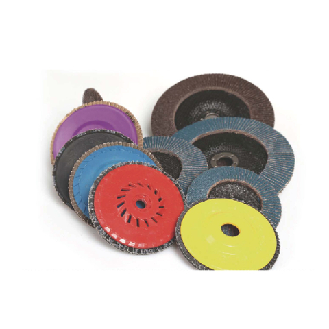 Disco lamellare con supporto in nylon abrasivi