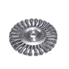 Spazzole circolari in filo metallico con nodo intrecciato con foro