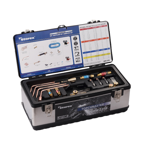 Kit gas OSSIGENO/ACETILENE di qualità premium CW*Star CGCW-23TB