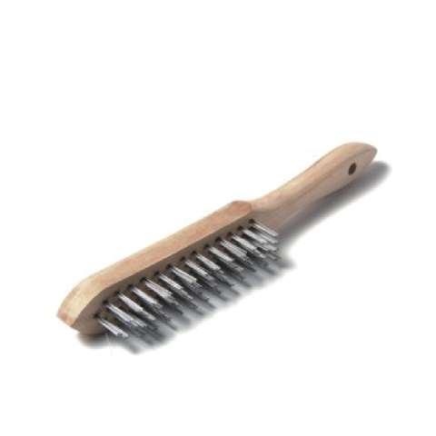 Spazzole metalliche con manico in legno